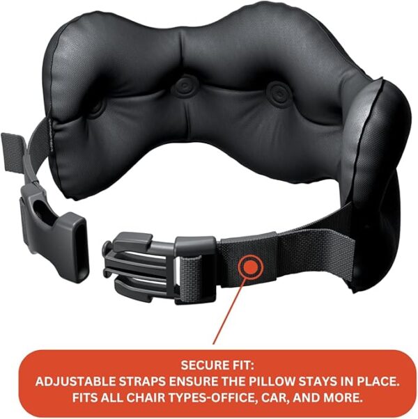 Inflatable Lumbar Support Pillow with Built-in Pump – Adjustable Lower Back Cushion for Office Chair, Car, Travel – Compact, Ergonomic & Portable Back Support - Image 4