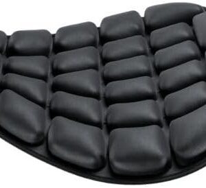 Ergonomic Air Seat Pillow with Built-in Inflator – Shock Absorbing Cushion for Motorcycles, Bikes, and Chairs – Pressure Relief for Prostate, Tailbone, and Hip Support – Portable & Breathable